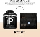 Promix Nutrition Casein Protein Powder - Grasin, Pazial Raised, Slow Rilis 25g Mivault Casein - 5.4g BCAAs Gluten Free, Sugar Free, Soy Free - Unflamited, 5lb