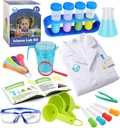 UNGLINGA Kids Science Experiment Kit with Lab Coat Scientist Costume Dress Up and Role Play Toys Gift for Boys Girls Kid Kid Children Christmas Party