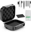 18 Pieces Set High Seal Waterproof Hearing Aid Case dengan Extratable Sponge, Drop-Proof, Shock-Providence and Crush Penyimpanan Box, Hearing Aids Accesories with Cleaning Kits Cleaning Tool
