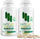 Baticure Probiotic 120 Capsules 124; Progities Suplement w / High CFU Formula for Men & Women & Women 124; Pregnant & Digetical Enzymes for Dicanble & Gut Health, Vaginal Health, Colon Cleanse, Immune Support