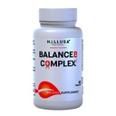Hallusa Natural Vitamin B Kompleks dengan Biotin, B12, B6, B5, B3, B2 - Energy, Metabolisme & Hair Dukung 60 Tablet - Daily B-Complex Supplement with Folic Acid, Inositol & Chooline