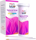 Vaginal ph Test Strips for Women (50 cnt). BV Basterblood Vaginosis dan Yeast Infecting Strips. Feminin pH Test for Vaginal Health, Acidity, and Alkalinity. Strips in Sealed Pouches