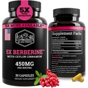 Black Forest 5X Berberine a Dihydroberberine Supplement (Super Berberine Now 5X More Efektif Than Regular Berberine HCL) Best Dihydroberberline dengan Cinnamon Ceylon - Mirip dengan Berberine Phytoome