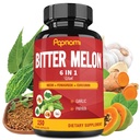 Katup Ekstrak Organik Melon - Combined Neem, Fenugreek, Curcumin, Garlic & Pepaya - 150 Cacah selama 5 Bulan - Pendukung Tubuh, Digetical, Skin, Immune & Overall Wellness