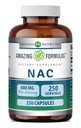 Amazing Formulas NAC (N-Acetyl-L-Cysteine) Supplement £124; 600 Mg per Serving 124; 250 Capsules 14; Non-GMO 124; Gluten Free 124; Dibuat di AS