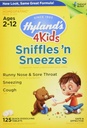 Zinc for Kids Ages 2 +, Cold Medicine Tablet, Hyland 's 4 Kids Sniffles n' Sneezes, Decongestant, Headache dan Sinus Relief, Perlakuan Alam untuk Allergy and Common Cold Symptoms, 125 Count