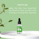 Dr. Botanicals Aloe Vera Eye Serum 124; Eye Serum untuk Lingkaran Gelap dan Puffiness - Hydrating dan Soothing Formula untuk Plump - Mengurangi Puffiness dan Fine Lines 124; Under Eye Serum 124; 0.15 lf oz