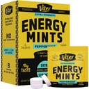Viter Energy Caffeine Mints 80mg Ekstra Kekuatan - 90 Pieces Caffeinated dengan B Vitamin. Sugar Free Vegan Breath Mint.