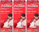 Tylenol Chld Cherry Liq Ukuran 4 Fl oz Tylenol Anak-anak Cherry Blast Oral Suspension Paket 3