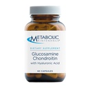 Glucosamin Chondroitin Metabolik (1000mg) dengan Suplemen Acid Hyaluronic - Mendukung Hidration Kesehatan + Topik Gabungan (60 Capsules)