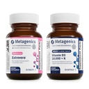 Metagenik Menopause Duo: HerWellness Estrovera - All- Natural, Hormone- Free Menopause Suplemen - 30 Tablet & Vitamin D3 10.000 + K - untuk Bone & Heart Health - 60 Softgels