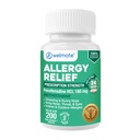 Relief Allergy WELMATE - Fexofenadine HCI 180 mg - Non-Drowsy Antihistamin - 200 Count Tablet