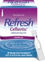 Refresh Celluvisc Lubricant Eye Gel For Dry Eyes, Preservative- Free Drops, 0.01 Fl Oz Single- Gunakan Kontainer, 30 Count