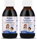 Tummy Calm Dr. Kids 's Gas Relief & Upset Stomach Dukungan, Gas Alternatif Drops untuk Newborns & Anak-Anak, Solusi Oral Aman dan Lembut, Bantuan Konstilasi Alam, 5 Fl Oz (Paket 2)