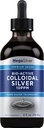 Piping Rock Colloidal Silver Liquid Drops 126; 10 plum 124; 4 oz 14; Bio Active Premium Tingkat 124; Nano Silver Technology 124; Non-GMO, Gluten Bebas