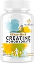 8-in- 1 Creatine Monohydrate dengan BCAA & HMB, 5000 mg untuk Pria & Women, Creatine Chews untuk Muscle, Pemulihan, Endurance & Kekuatan, Absorpsi Tinggi, Lemon Flavor, Sugar- Bebas, 90 Tablet