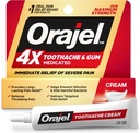 Orajel 4X for Toothache & Gum Pain: PURS Cream Tube 0.3OZ- From Oral Pain Relief Brand