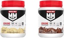 Muscle Milk Genuine Powder Bundle, Banana Crème 1.93 Pounds 12 Servings 32g Protein dan Chocolate 1.93 Pounds 12 Servis Protein 32g