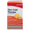 Leader Zinc Cold Therapy Chewable Tablet, Non- Drowsy Homepathic Suplemen Zinc, Durasi dan Severity of Cold Sympities, Remedy Dingin Akting Cepat, Citrus Flavor, Sugar Free, 25 Count