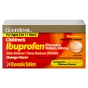 GoodSense Children 's Ibuprofen Chewable Tablet, 100 mg, 24 Count, Pain Reliever and Fever Reducer (NSAID), Temporly Reduces Fever and Relieves Minor Aches and Pain