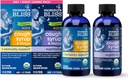 Kebahagian Kebahagiaan Ibu Batuk Organik Syrup & Musus untuk Anak-Anak, Siang dan Malam Combo Berkemas dengan Dukungan Vitamin C dan Kebal Nasional, Berisi Madu Organik dan Daun Ivy, 4 Fl Oz (Paket 2)