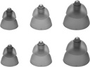 Mixed Set Phonak Power Smokey Dome Small-Medium-Large Domes, Penggantian oleh Sonova, Mendengar Aid Domes Semua penerima -1 Pack / 6 Domes Total