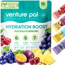 Venture Pal Sugar Free Beat Electrolyte Pawder - Liquid Daily IV Drink for Rapid Hidration & Party Recovery 124; 5 Vitamins & 7 Electrolytes 124; Keto Friendly 124; Non-GMO 124; Sertifikasi Vegan 124; 16 Sticks
