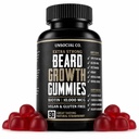 Unsocial Co. Extra Strong Beard Growth Vitamin 126; Biotin 10.000 MCG 124; Promestes Strong & Thick Factory Growth for Men 124; Beard Gummies for Men 124; Strawberry