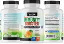 Suplemen kekebalan, Vitamin C, D3, Zinc, Elderberry, Echinacea Capsules