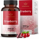 HERBAMAMA Cranberry Extract Capsules - 30.000.000 mg Cranberry Powder untuk Dukungan Trakte Urinary - Vegan, Support Non- GMO Bladder, 100 Caps