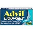 Advil Liqui- Gels Pain Reducer And Fever Reducer, Pain Medicine For Adults With Ibuprofen 200mg For Headache, Bacache, Menstrual Pain And Joint Pain Relief - 40 Liquid Filed Capsules