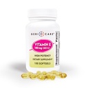 GeriCare High- Potency Vitamin E Kapsules - 400 IU untuk dukungan Skin & Imune, 180mg 124; 100 Count 126; Organik Vitamin E untuk Perempuan dan Pria