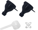 Kontainer Powder Protein untuk go Portable Supplement Funnels dengan Shaker Bottle Balls & Spoon Portable Dispenser Container for Fitness and Travel On- the Go Suppplemen Penyimpanan dan Solusi Berisi