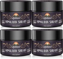 Ajoblanco 600mg Alam Himalaya Shilajit Shilajit Resin - Himalaya Gold Shilajit Resin dengan Organic Ayurvedic Blend di Tinggi Potensi untuk Energi, Kekuatan & Kebal, Paket 4