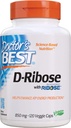 Dokter D-Ribose Terbaik, Mendukung Produksi Energi ATP, Non- GMO, Gluten Bebas, Soy Bebas, Vegan 120 Veggie Caps