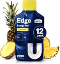 UCAN Edge Energy Gel Shots, Pineapple (12, 1.87 Ounce Packets) for Running, Training, Workout, Fitness, Cycling, Crossfit 124- Free, Vegan, & Keto Friendful Energy Suplement