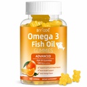 Omega- 3 Suplemen Minyak Ikan: Murni 1000mg Omega- 3 Gummies Dukung Heart Joint Eye Ammune Kesehatan 60 Gummies 30 Hari Supply