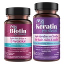 Produk Kemurnian Bundle - MyBiotin ProClinical + MyKeratin Advanced Therapy MyBiotin ProClinical (Biotin, MB40X Matrix, Astaxanthin) - MyKeratin (Next Generation Keratin Hair, Skin & Nails)