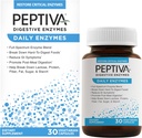 Peptiva Daily Digetical Enzymes, Full-Spectrum, Daily Digetical Health, Supports Break- Down of Foods & Post- Meal Ditraffic, 30ct