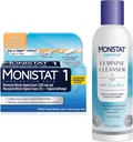 Monista 1 Hari Infeksi Kold Treatment for Women, 1 Miconazole Ovule Sisipkan & External Monisstat Anti- Itch Cream Bundle + 10 fl Oz Borid Acid Feminine Cleanser