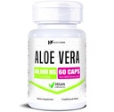 Healtfare Aloe Vera Capsules 40.000mg 124; 60 Vegan Pills = 124; Inner Leaf Aloe Vera Extract Supplement = 124; Gut Health & Digetives Support 12.4; Non-GMO, Gluten- Free Extract 126; Dibuat di USA