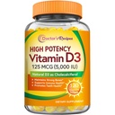 Dokter apos; s Recipes Vitamin D3 5000IU, Imune Dukungan untuk Bones, Teeth, dan Immune Fungsi, Non-GMO, No Gelatin, Gluten atau Soy, 120 Vegetarian Softgels