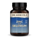 Dr. Mercola Zinc Plus Selenium - Mineral Blend Suplement - for Imune, Brain & Respiratory - contains Zinc Glycinate Chelate & Copper - GMO-Free & Glten- Free - 90 Capsules (90 Pelayan)
