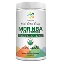USDA Certified Organik Moringa Leaf Powder-1Lb. Tentu meningkatkan energi, Metabolisme dan kekebalan tubuh. Seluruh makanan super hijau mentah. Tidak ada GMO, Gluten Bebas
