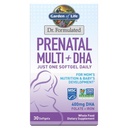 Garden of Life Dr. Formulated Prenatal Multi + DHA with Folate & Iron for Mom 's Nutrition & Baby' s Development, 30 Count