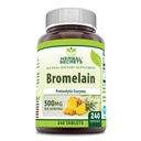 Herbal Secrets Bromelain Supplement 500 Mg Tablet Supplemen 126; None-GMO 124; Gluten Free Alav14; Dibuat di AS (240 Count)