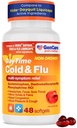 GenCare - Multi Symptom Non Drowsy Daytime Dingin & Flu Relief Acetaminophen 325mg, Dextromethorphan HBr 10mg, Phenylephrine HCl 5mg (48 Softgeels) Non Habit Forming Pain Reliever & Nasal Decongestan