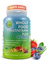 Vegan Whole Food Daily Multivitamin Without Iron, Methylated Multivitamin for Women and Men, Made with Fruits & Vegetables, B-Complex, Propines, Enzymes, CoQ10, Omegas, Turmeric, Non-GMO, 90 Count
