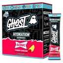 Paket Hidration GHOST, Sonic Cherry Limeade, 24 Sticks, Electrolite Powder - Drink Mix Suplemen Magnesium, Potusium, Kalsium, Vitamin C - Vegan Frid, Bebas Soy, Sugar & Gluten