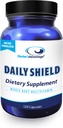 Adviously Daily Shield Multivitamin with Green Tea Extract & Bilberry & 124; 120 Non-GMO Capsule Antioksidant Suplemen untuk memerangi Free Radical Dage & Dukung Sistem Imune
